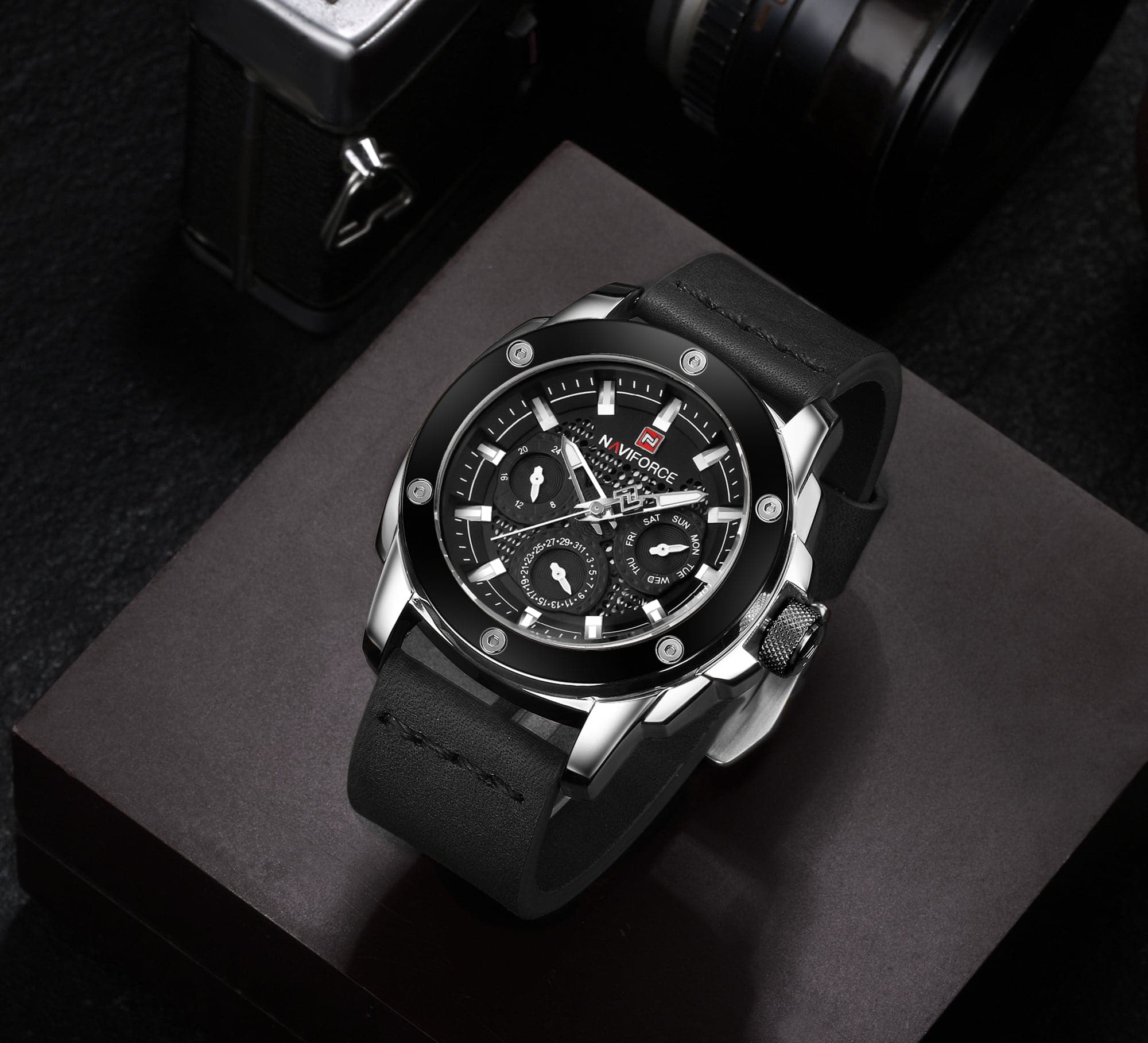 NAVIFORCE ANALOG NF9116 S/B/B QUARTZ MEN'S WATCH - H2 Hub Watches