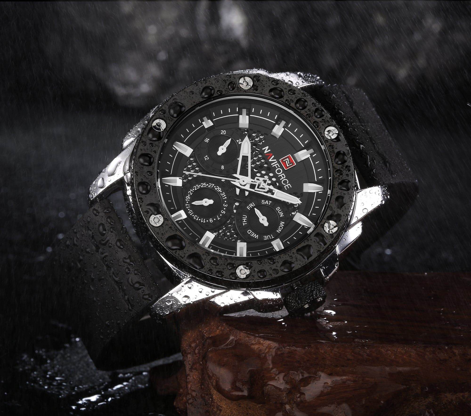 NAVIFORCE ANALOG NF9116 S/B/B QUARTZ MEN'S WATCH - H2 Hub Watches