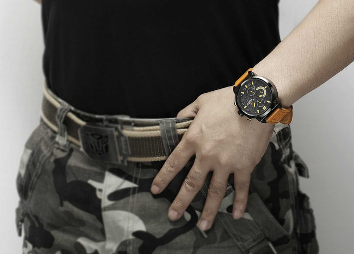 NAVIFORCE NF9068L B/Y/BN MEN'S CHRONOGRAPH WATCH - H2 Hub Watches