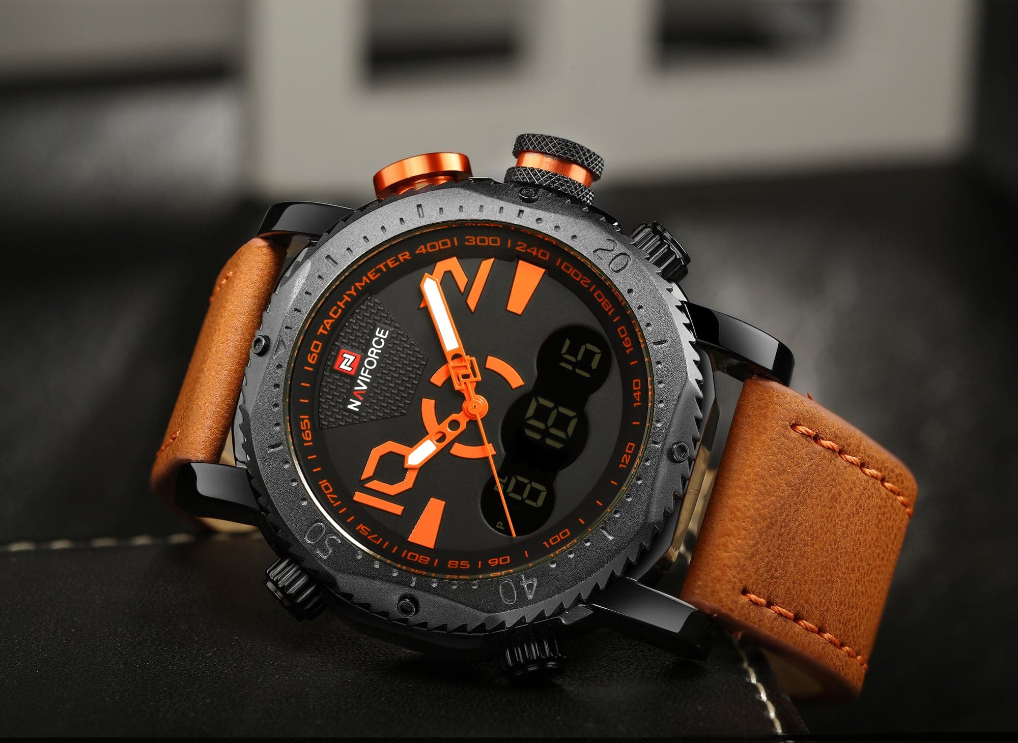 NAVIFORCE NF9094 B/O/L.BN MEN'S WATCH - H2 Hub Watches