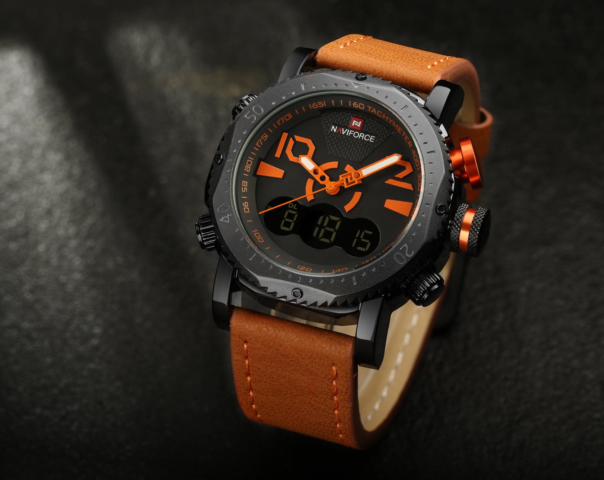 NAVIFORCE NF9094 B/O/L.BN MEN'S WATCH - H2 Hub Watches