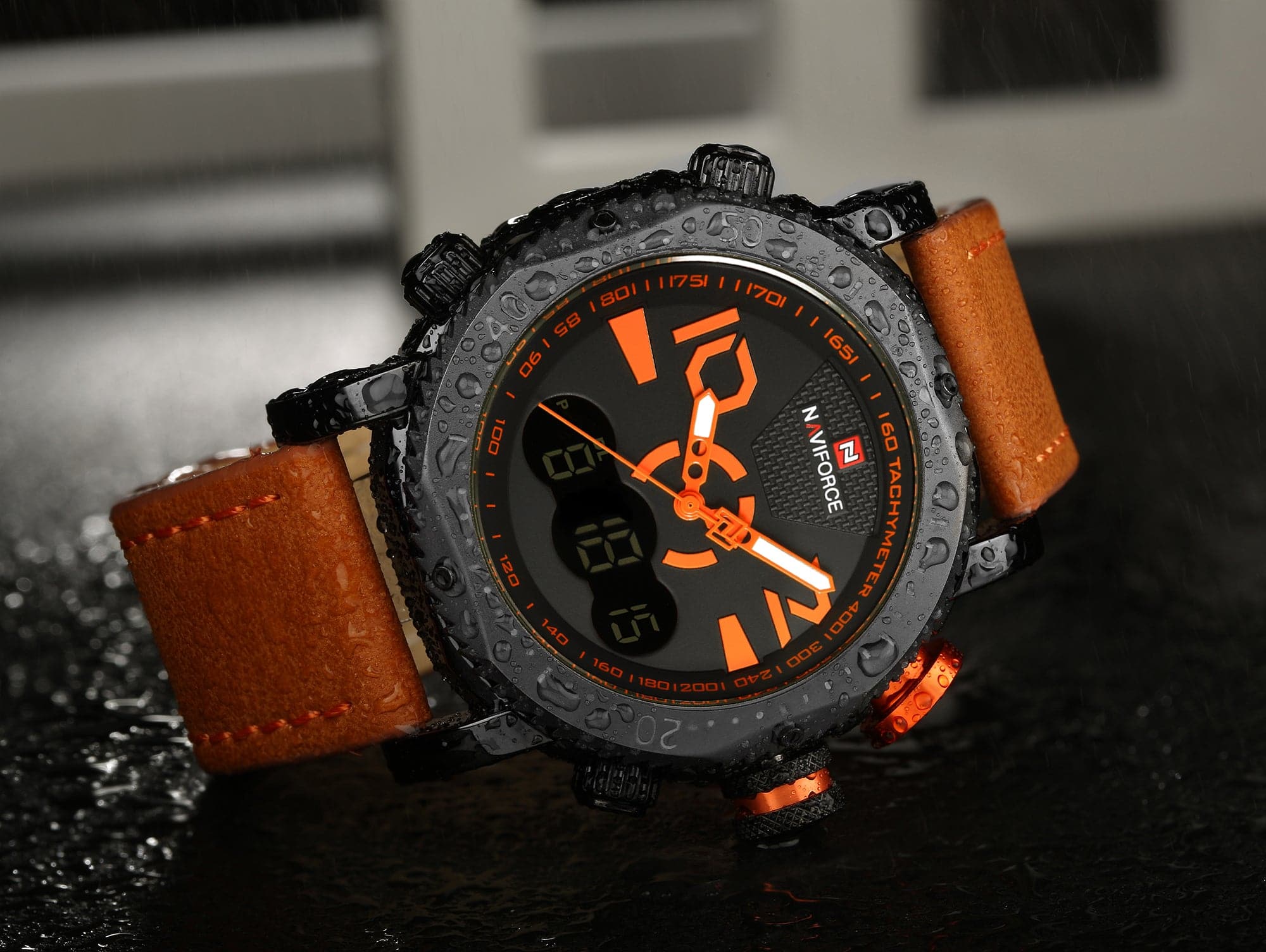 NAVIFORCE NF9094 B/O/L.BN MEN'S WATCH - H2 Hub Watches