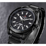 NAVIFORCE NF9038 B/B BLACK STAINLESS STEEL MEN'S WATCH - H2 Hub Watches