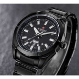 NAVIFORCE NF9038 B/B BLACK STAINLESS STEEL MEN'S WATCH - H2 Hub Watches