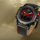 NAVIFORCE NF9094 B/R/B MEN'S WATCH - H2 Hub Watches