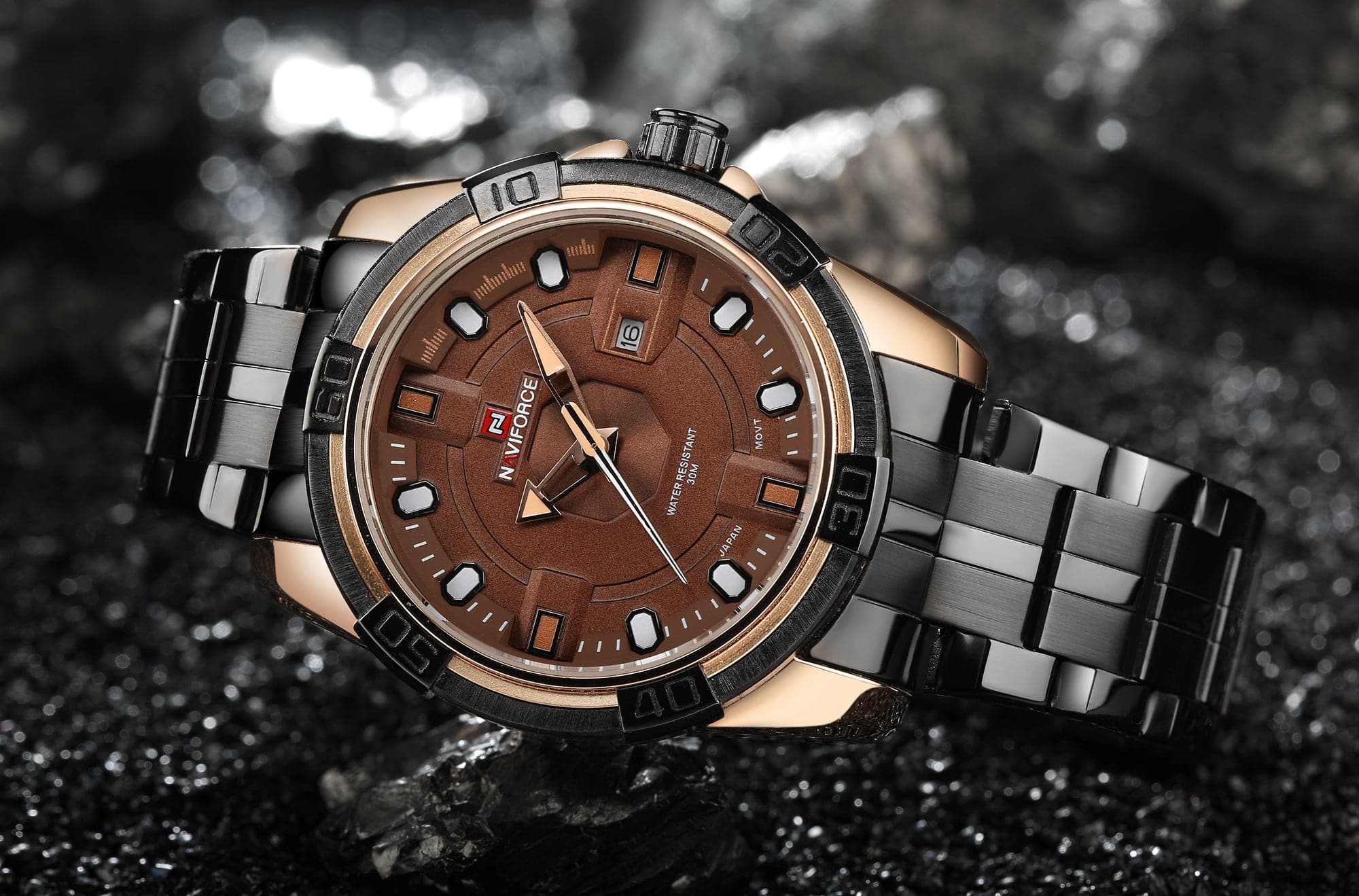 NAVIFORCE ANALOG NF9079 RG/CE/Y QUARTZ MEN'S WATCH - H2 Hub Watches