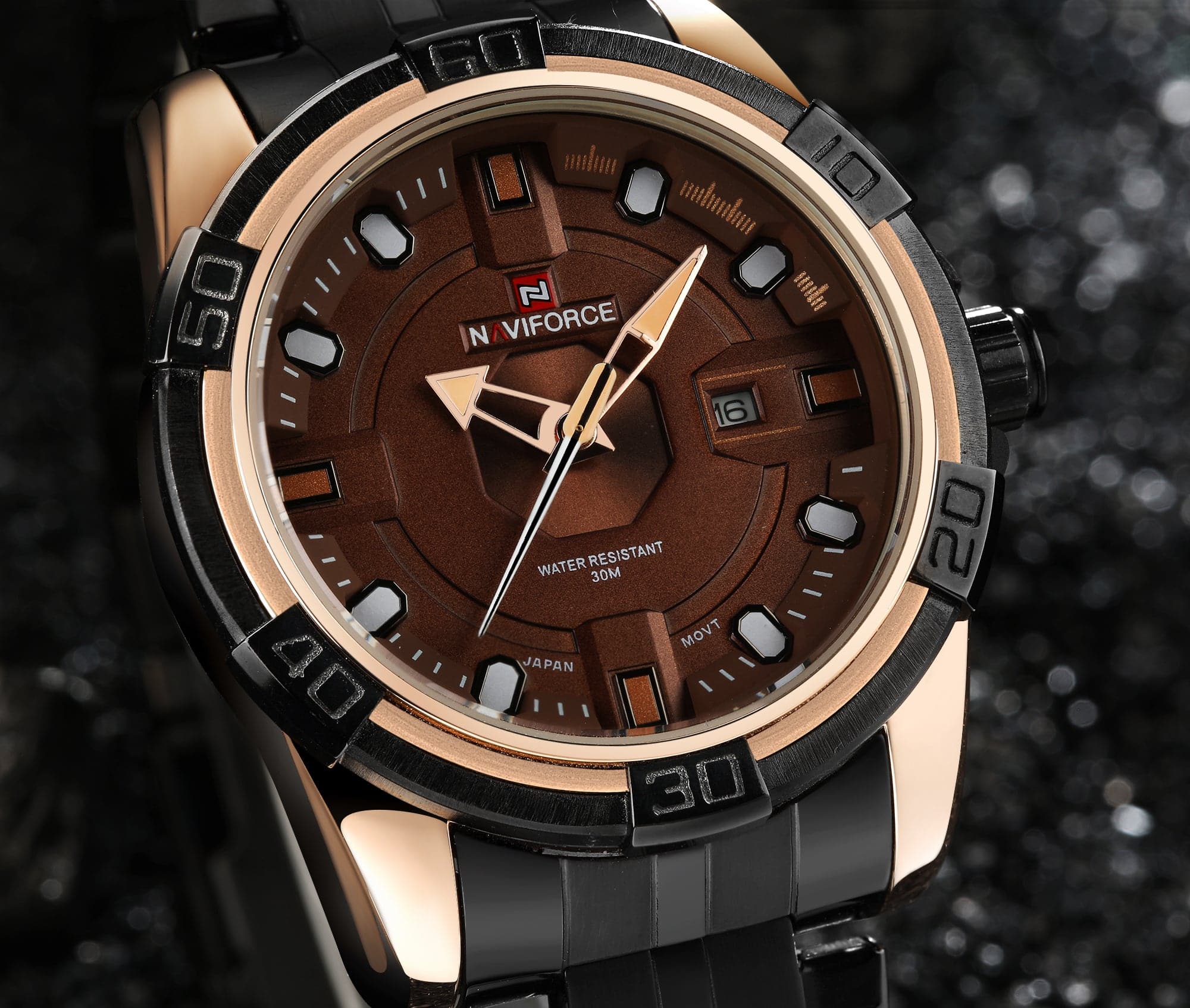 NAVIFORCE ANALOG NF9079 RG/CE/Y QUARTZ MEN'S WATCH - H2 Hub Watches