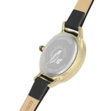 SARA MILLER BAMBOO BIRD GARDEN BLACK LEATHER STRAP WOMEN'S WATCH SA2090