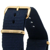 DANIEL WELLINGTON CLASSIC 40 BAYSWATER ROSE GOLD STAINLESS STEEL DW00100277 BLUE NATO STRAP UNISEX WATCH