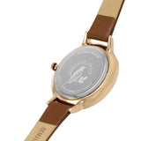 SARA MILLER BAMBOO ROSE GOLD BEZEL TAN LEATHER 	WOMEN'S WATCH SA2092