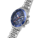 MICHAEL KORS MK8896 BAYVILLE CHRONOGRAPH BLUE DIAL STAINLESS STEEL STRAP MEN'S WATCH