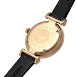 EMPORIO ARMANI AR11468 TWO-HAND BLUE LEATHER WOMEN'S WATCH