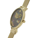 SARA MILLER CHELSEA GREY DIAL GOLD MESH STRAP WOMEN'S WATCH SA4014