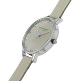 OLIVIA BURTON OB16SE16 GREY MOTHER OF PEARL DEMI DIAL & SILVER WOMEN'S WATCH