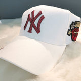 NY CAP - WHITE/RED