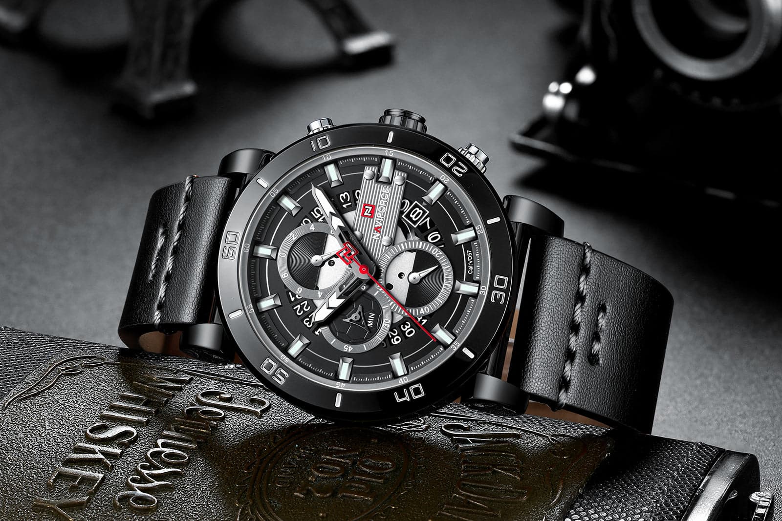 NAVIFORCE CHRONOGRAPH NF9131 B/GY/B MEN'S WATCH - H2 Hub Watches