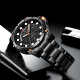NAVIFORCE ANALOG NF9152 B/B QUARTZ MEN'S WATCH - H2 Hub Watches