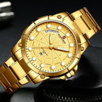 NAVIFORCE ANALOG NF9152 G/G QUARTZ MEN'S WATCH - H2 Hub Watches