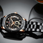 NAVIFORCE CHRONOGRAPH NF9145 RG/B/Y MEN'S WATCH - H2 Hub Watches