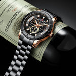 NAVIFORCE CHRONOGRAPH NF9145 RG/B/Y MEN'S WATCH - H2 Hub Watches