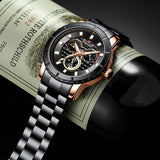 NAVIFORCE CHRONOGRAPH NF9145 RG/B/Y MEN'S WATCH - H2 Hub Watches