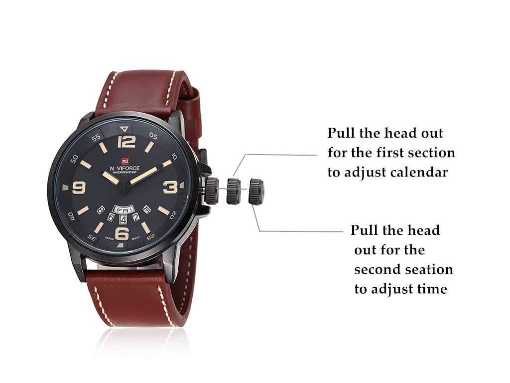 NAVIFORCE NF9028-B-B-Y MEN'S ANALOG WATCH - H2 Hub Watches