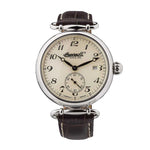 INGERSOLL SANTA MONICA AUTOMATIC SILVER STAINLESS STEEL IN1313CR BROWN LEATHER STRAP LADIES' WATCH - H2 Hub Watches