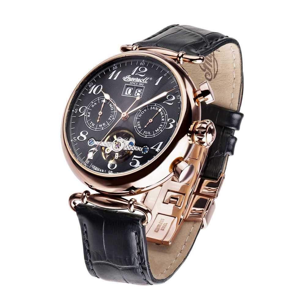 INGERSOLL WALLDORF AUTOMATIC II IN1319RBK MEN'S WATCH - H2 Hub Watches