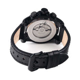 INGERSOLL POMO AUTOMATIC BLACK STAINLESS STEEL IN2301BBKO LEATHER STRAP MEN'S WATCH - H2 Hub Watches
