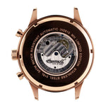 INGERSOLL HAIDA AUTOMATIC ROSE GOLD STAINLESS STEEL IN2810RBK BROWN LEATHER STRAP MEN'S WATCH - H2 Hub Watches
