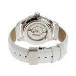INGERSOLL DESTINY AUTOMATIC SILVER STAINLESS STEEL IN5007WH WHITE LEATHER STRAP LADIES' WATCH - H2 Hub Watches