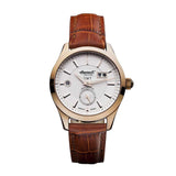 INGERSOLL HOPKINS AUTOMATIC GOLD STAINLESS STEEL IN8703RWH BROWN LEATHER STRAP MEN'S WATCH - H2 Hub Watches