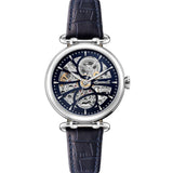 Ingersoll The Star Automatic Silver Stainless Steel I09403 Black Leather Strap Women's Watch