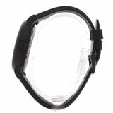 EMPORIO ARMANI AUTOMATIC THREE-HAND BLACK LEATHER MEN'S WATCH AR60032