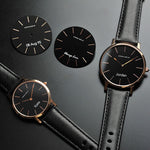 ARIES GOLD URBAN SANTOS G 1022 & L 1023 RG-BK COUPLE'S WATCHES - H2 Hub Watches
