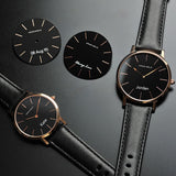 ARIES GOLD URBAN SANTOS G 1022 & L 1023 RG-BK COUPLE'S WATCHES - H2 Hub Watches