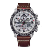 CITIZEN JY8086-11A ECO-DRIVE CHRONOGRAPH LEATHER MEN WATCH