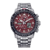 CITIZEN JY8086-89X World Time GMT ECO-DRIVE STAINLESS STEEL MEN WATCH
