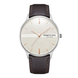 Kenneth Cole Quartz Brown Leather Unisex Watch KCWGA2234301