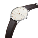 Kenneth Cole Quartz Brown Leather Unisex Watch KCWGA2234301