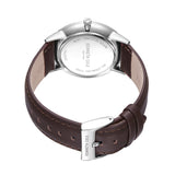 Kenneth Cole Blue Dial With Brown Leather Unisex Watch KCWGA2234302