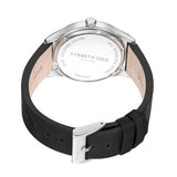 Kenneth Cole Black Dial With Black Leather Unisex Watch KCWGA2234504