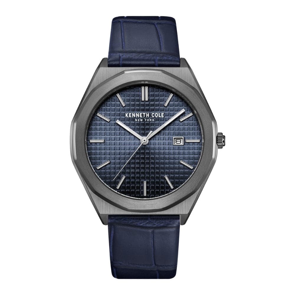 Kenneth cole blue dial watch online
