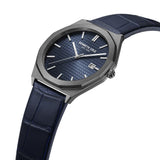 Kenneth Cole Blue Dial With Blue Leather Unisex Watch KCWGB2234203