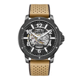 Kenneth Cole New York Automatic Black Dial Brown Leather Strap Men Watch KCWGE0013105