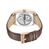 Kenneth Cole New York Automatic Silver Dial Brown Leather Strap Men Watch KCWGE0013803