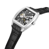 Kenneth Cole New York Silver Dial Black Leather Strap Men Watch KCWGE0013807