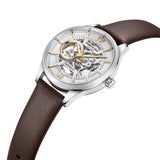 Kenneth Cole Automatic Brown Leather Men Watch KCWGE2232501