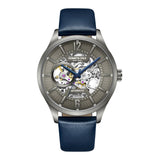 Kenneth Cole Automatic Silver Dial Blue Leather Men Watch KCWGE2232502