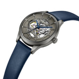 Kenneth Cole Automatic Silver Dial Blue Leather Men Watch KCWGE2232502